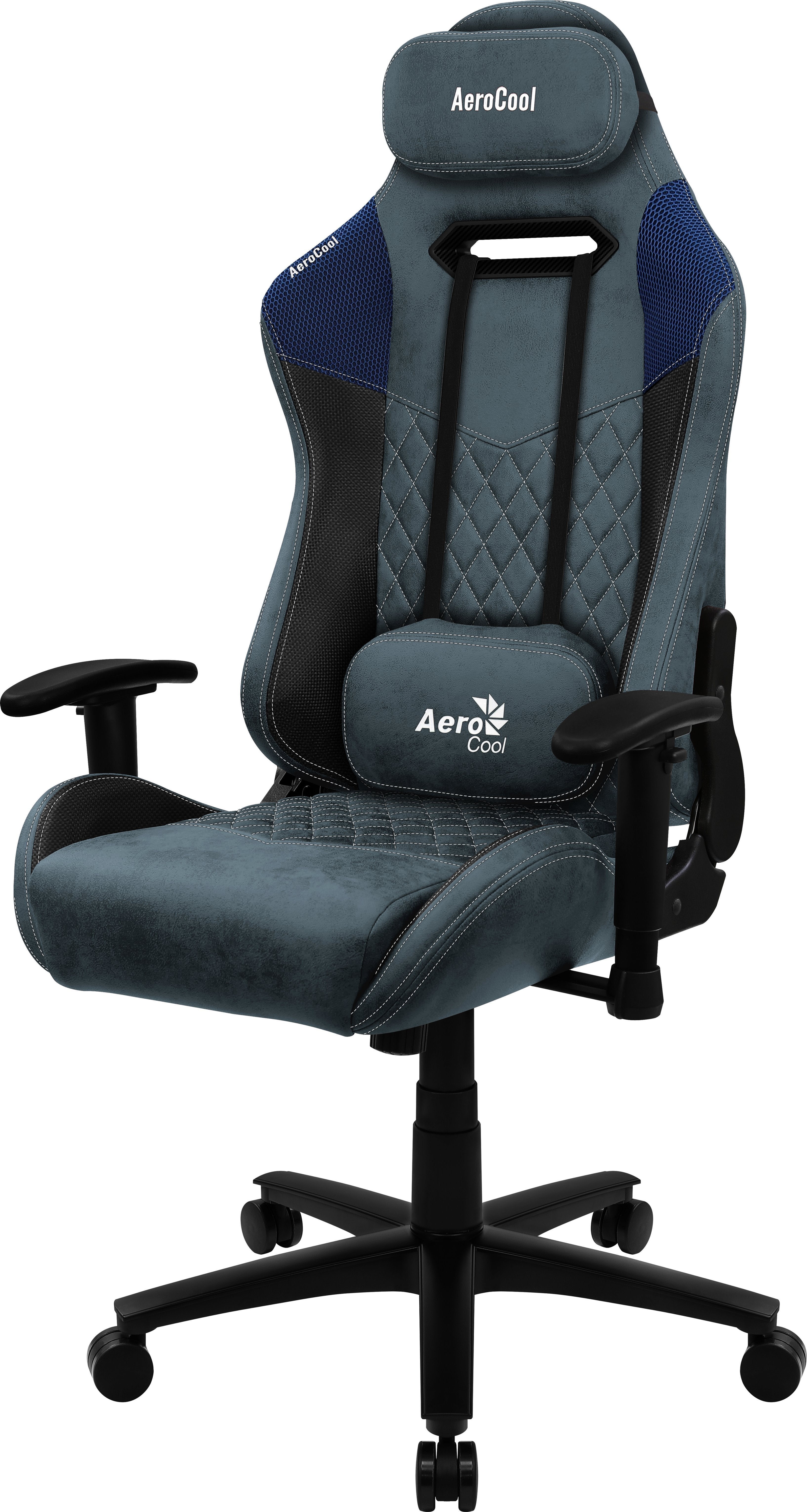 EAN 4710562751130 - Aerocool DUKE AeroSuede Silla para videojuegos universal Negro, Azul imagen 3