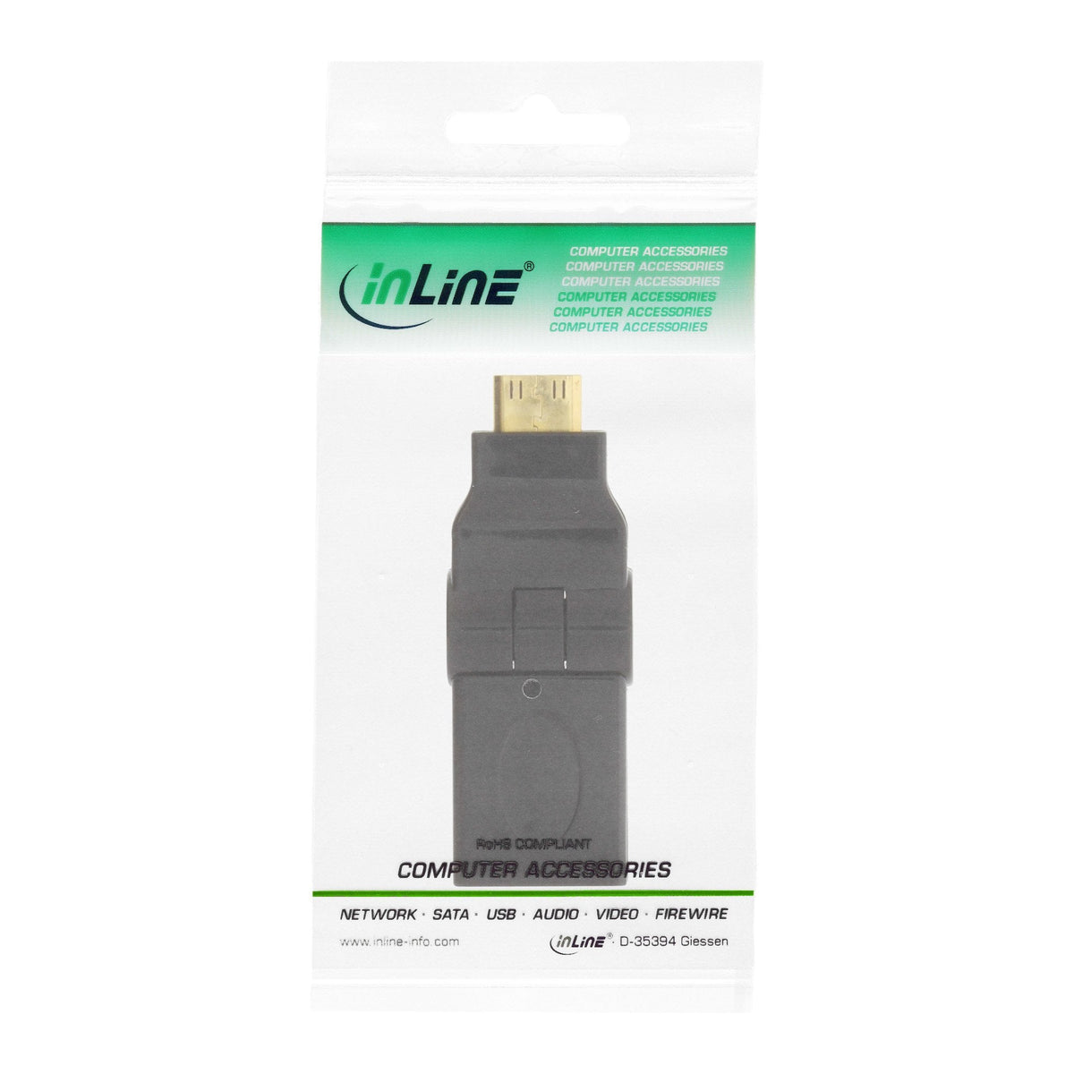 Adaptador Inline Hdmi A Hembra A Hdmi C Macho Tipo Oscilante