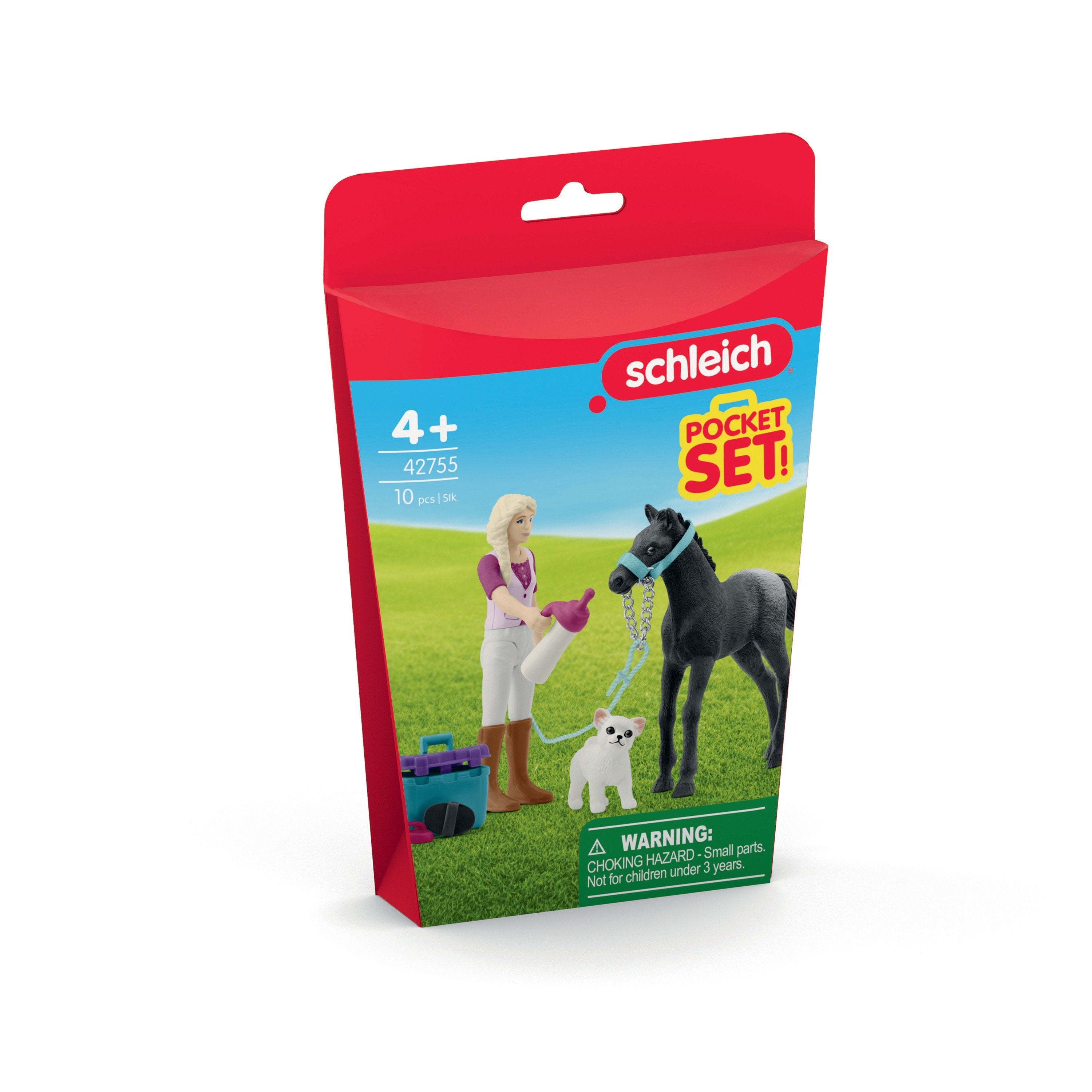 Schleich Horse Club Set De Cuidado Para Potros, Construcción De Juegos 42755