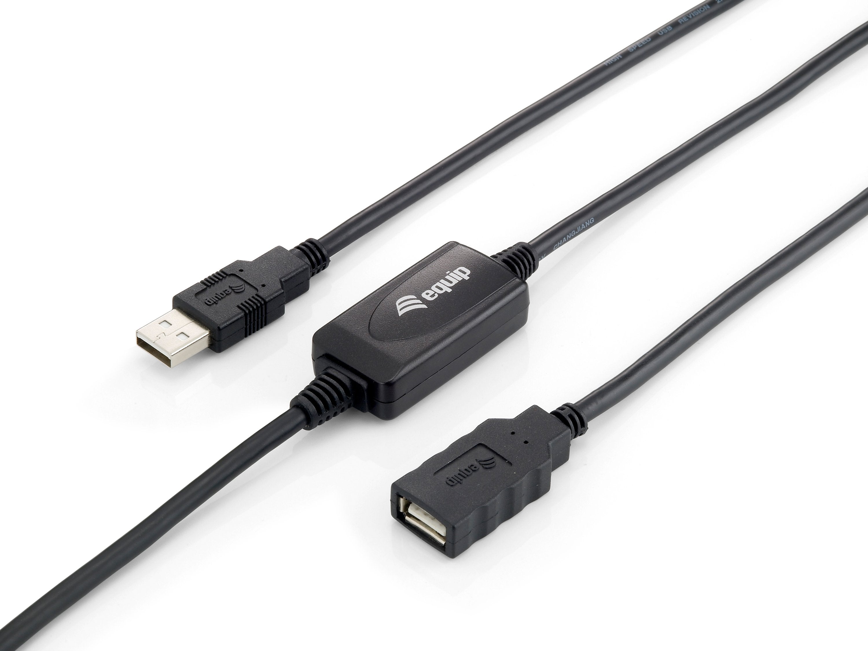 Equip Cable Usb 2.0 Activo M/H (Alargo) 10m Negro