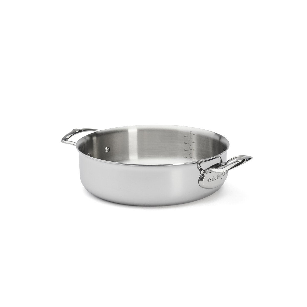 Cacerola De Buyer 3741.28 Alrededor Acero Inoxidable