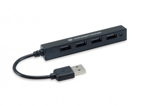 EAN 4015867223727 - Conceptronic HUBBIES05B hub de interfaz USB 2.0 480 Mbit/s Negro imagen 1