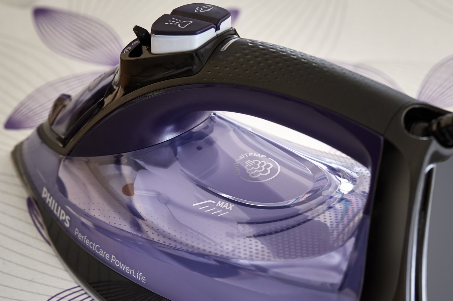 EAN 8710103813804 - Philips PerfectCare GC3925/30 plancha Plancha a vapor Suela SteamGlide Plus 2500 W Negro, Violeta imagen 4