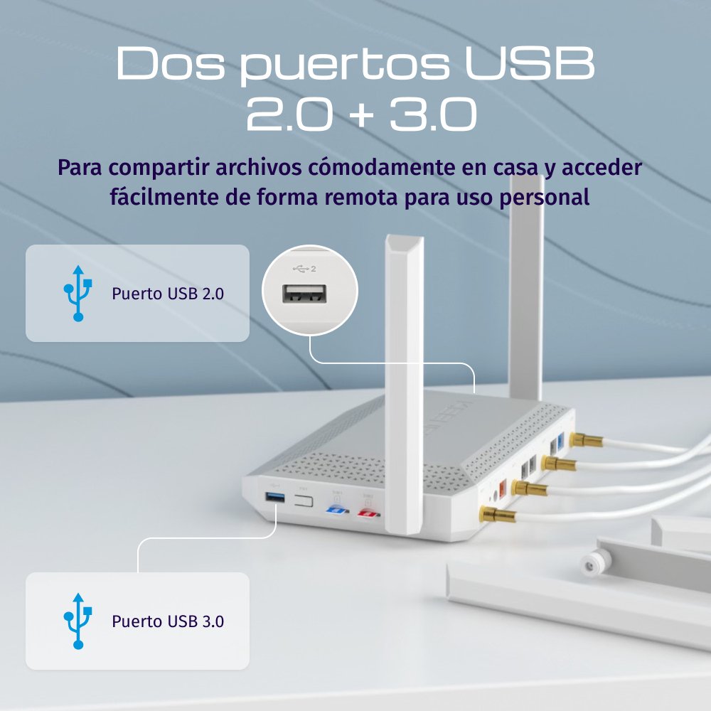 EAN 4897082922049 - Keenetic Hero 5G (KN-4110) router inalámbrico 2.5 Gigabit Ethernet Doble banda (2,4 GHz / 5 GHz) Gris, Bl imagen 6