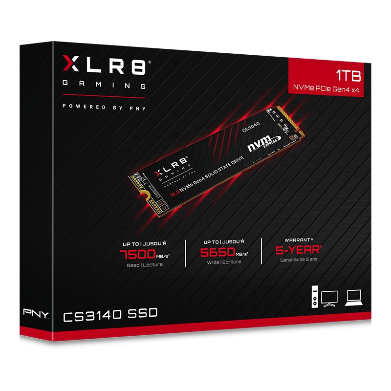 EAN 0751492642383 - PNY XLR8 CS3140 1 TB M.2 PCI Express 4.0 NVMe 3D NAND imagen 4