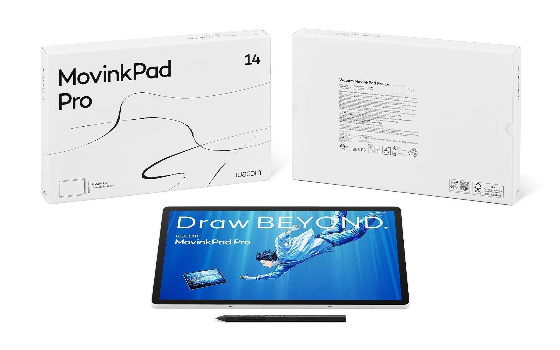 EAN 4949268623773 - Wacom MovinkPad Pro 14 tableta digitalizadora Gris 5080 líneas por pulgada 302 x 189 mm USB/Bluetooth imagen 11