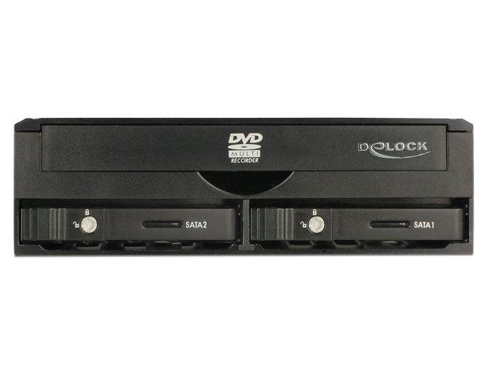 Delock Bastidor Móvil De 5.25" Para 1 X Unidad Delgada De 5.25? + 2 X 2.5? Sata Hdd / Ssd