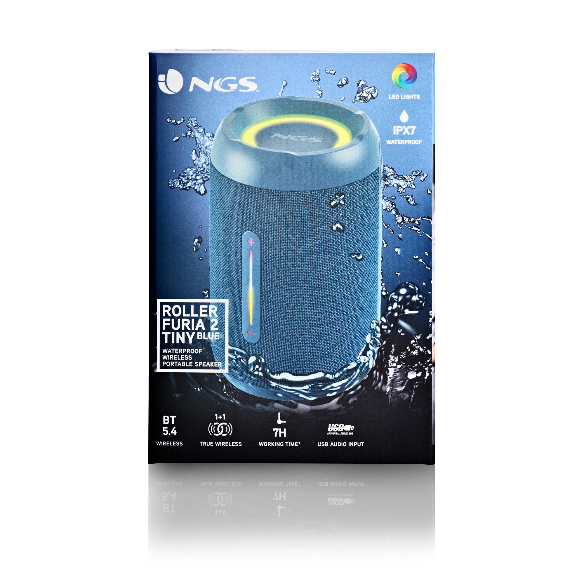 EAN 8435430625912 - NGS ROLLER FURIA 2 TINY Altavoz portátil estéreo Azul 10 W imagen 5