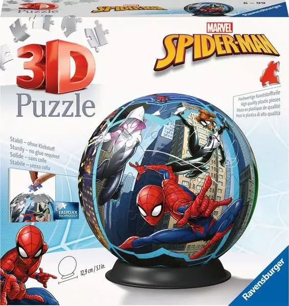 Ravensburger 3d Puzzle-Ball Spiderman 11563