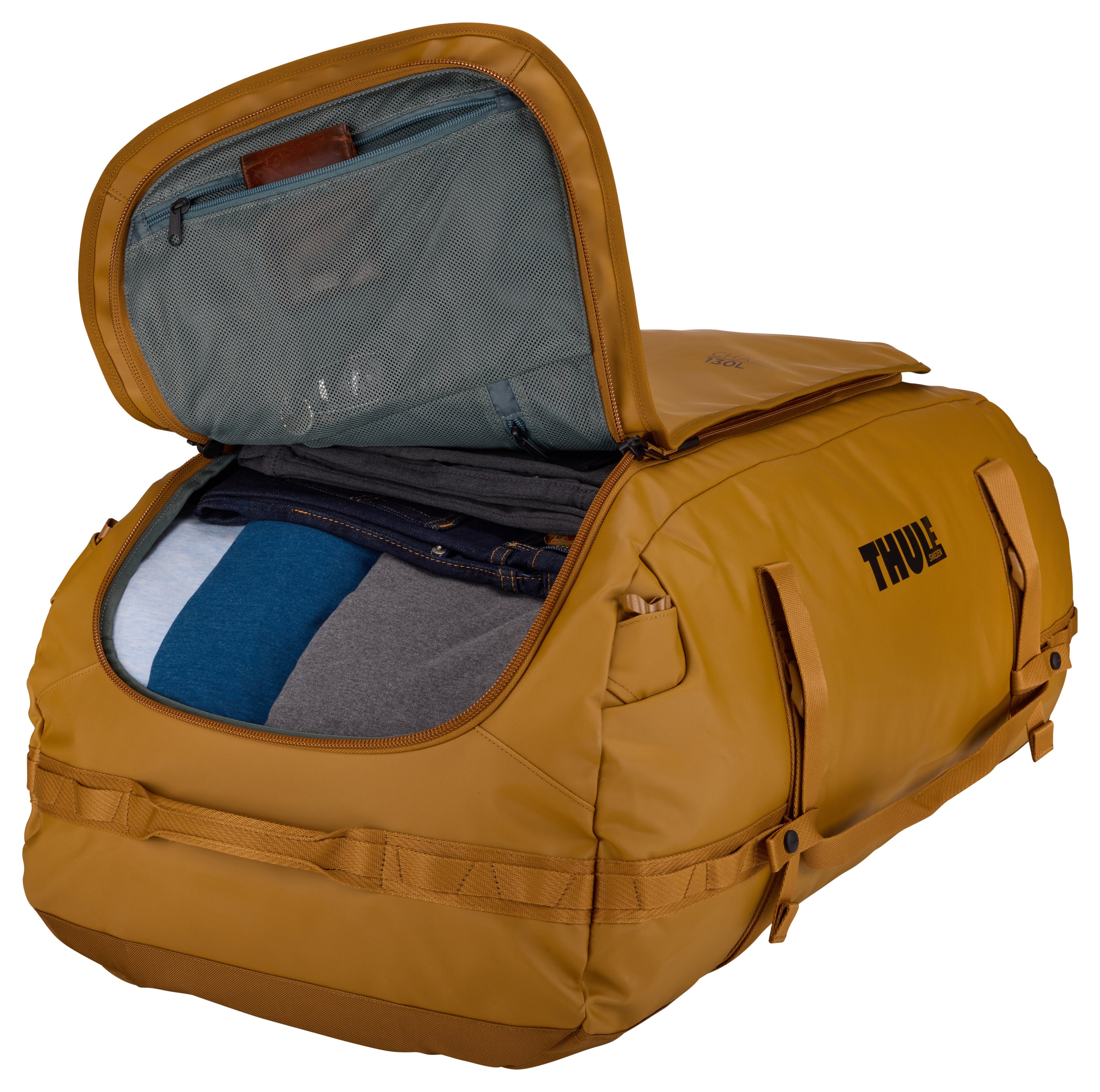 EAN 0085854255332 - Thule Chasm TDSD305 Golden Brown bolso de lona 130 L Poliéster Marrón imagen 9