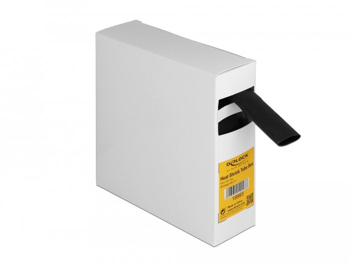 Schrumpfschlauch Box, Mit Innenkleber, Schrumpfungsrate 3:1, 5 M X 19,1 Mm Schwarz