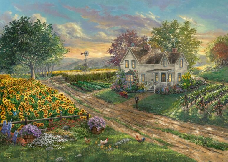 Puzzle Schmidt Spiele Campos De Girasoles 1000 Piezas
