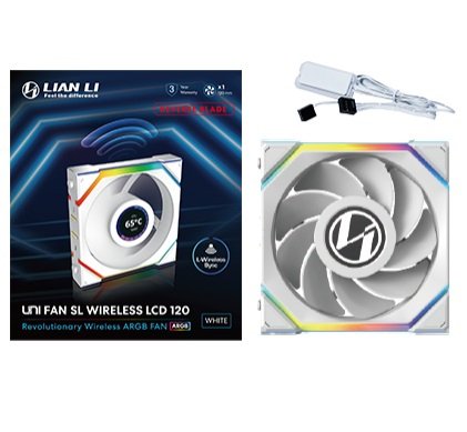 Ventilador Pc 120x125 Lian Li Unifan Sl Wireless Lcd Rv Wh