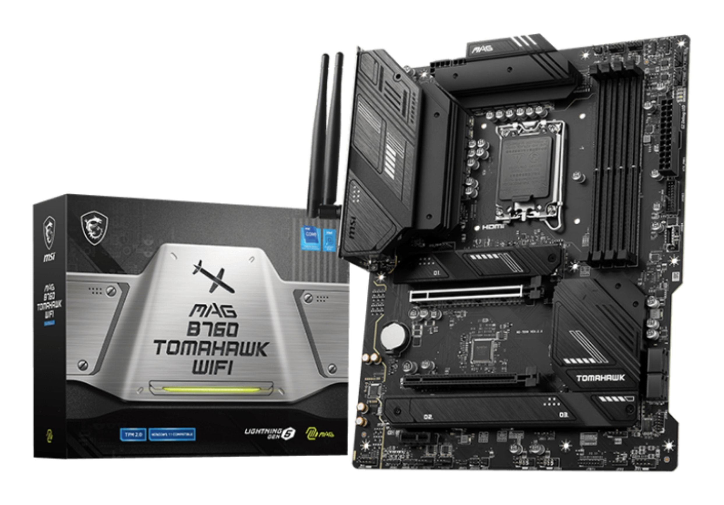 EAN 4711377034210 - MSI MAG B760 TOMAHAWK WIFI placa base LGA 1700 ATX imagen 1