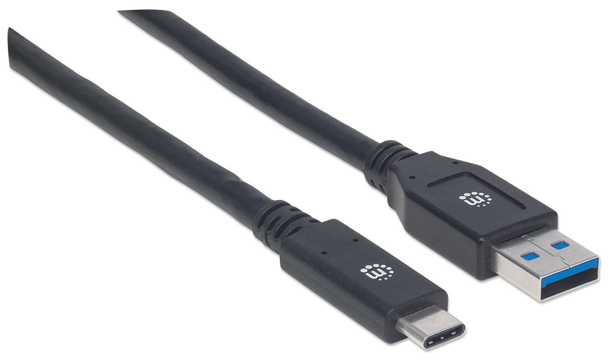 Manhattan Cable Usb 3.1 Gen 1 3m Type-A Macho A Tipo C Macho 5 Gbps Negro