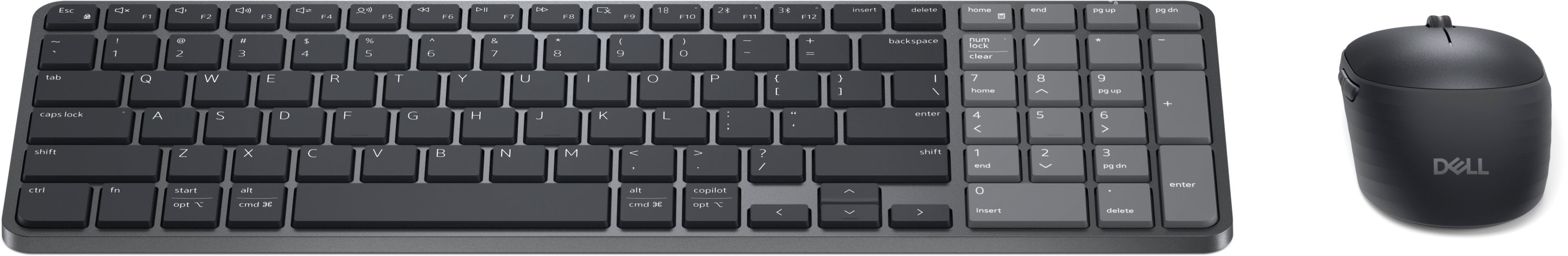 Dell Pro 7 Rechargeable Compact Keyboard And Mouse - Km746 - Spanish (Qwerty)