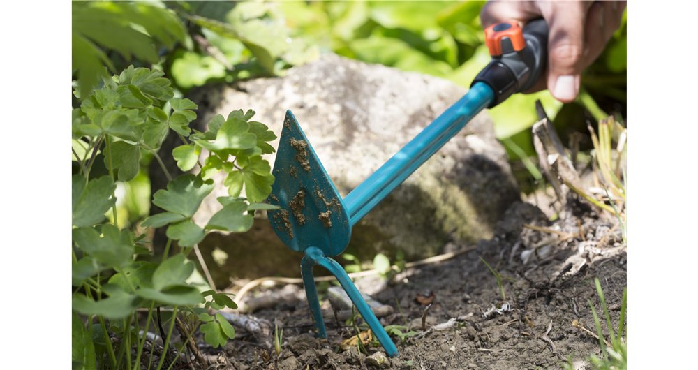 Gardena Gancho Pequeño Combisystem, 2 Dientes, Azada