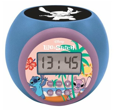 Reloj Alarma Proyector Stitch Disney