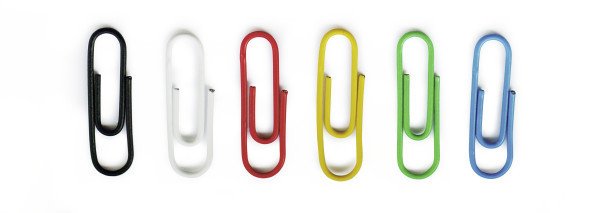 Clips Para Letras Durable 26 Mm Recubiertos De Plámico 100 Piezas