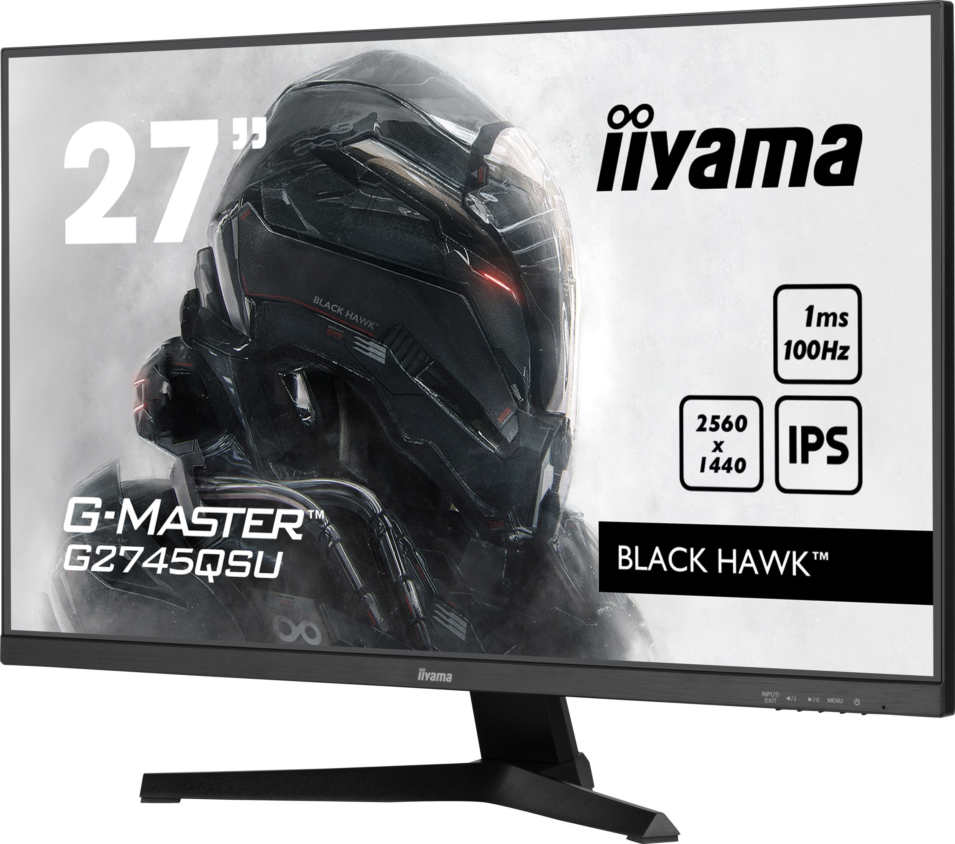 Monitor Iiyama Tft G2745qsu 68.5cm Ips 27'' 2560x1440 Hdmi Dp 2xusb-Hub