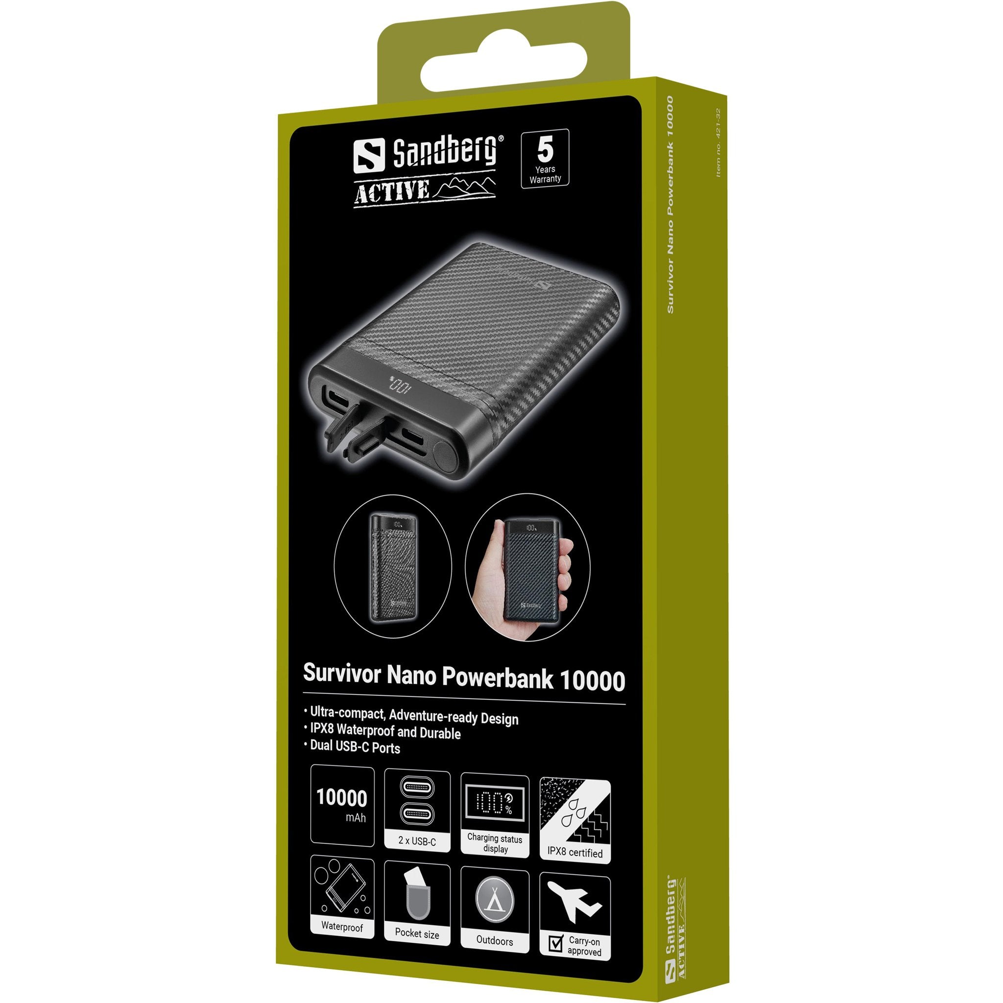 EAN 5705730421327 - Sandberg 421-32 batería externa Ión de litio 10000 mAh Negro imagen 5