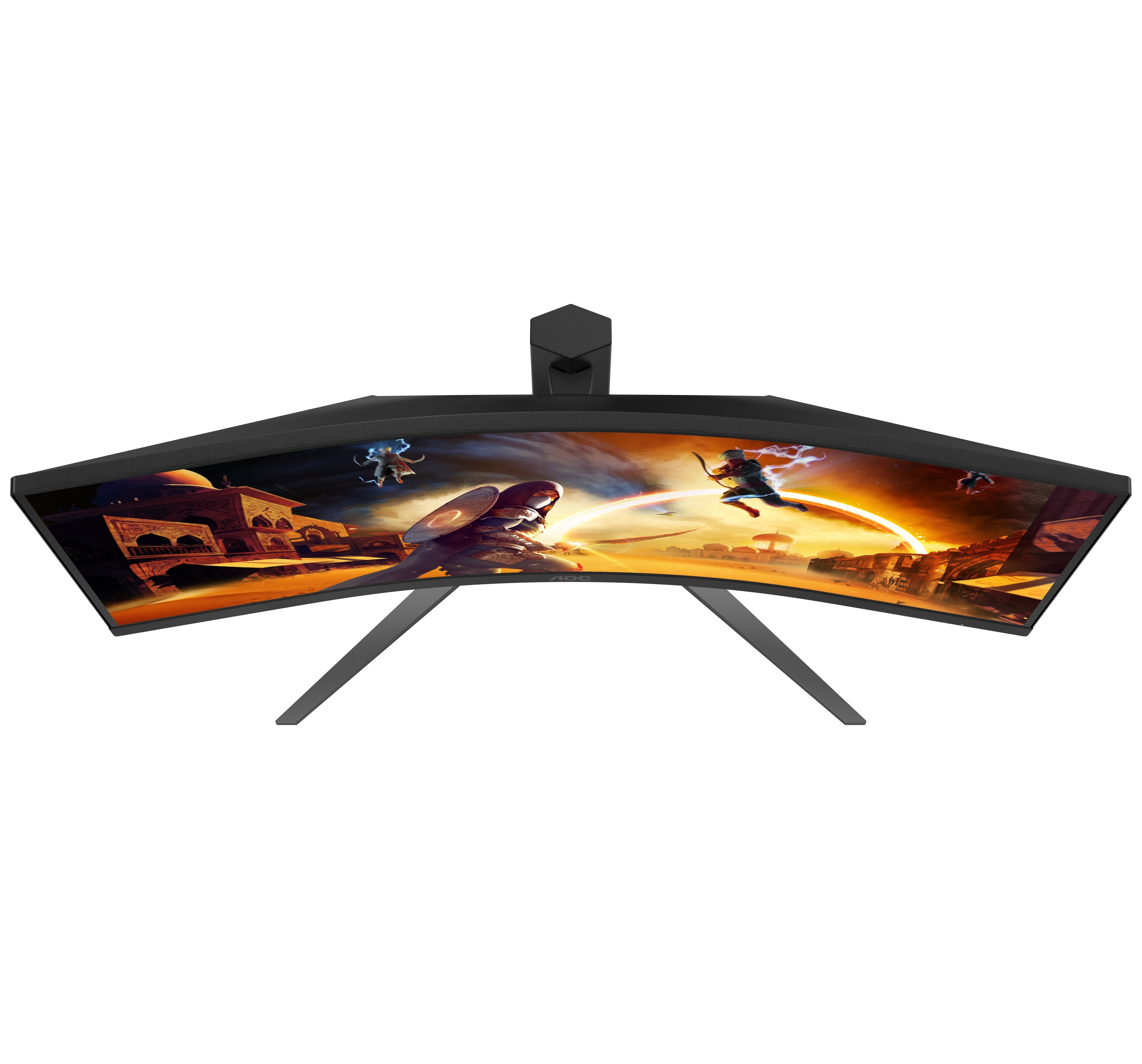 Monitor Aoc G4 Cu34g4z 34" 3440 X 1440 Pixeles Wide Quad Hd Led Negro, Rojo