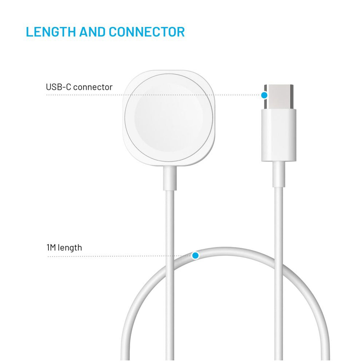 EAN 8591680175543 - FIXED FIXDW-AW-C cargador de dispositivo móvil Reloj inteligente Blanco USB Cargador inalámbrico Interior imagen 4