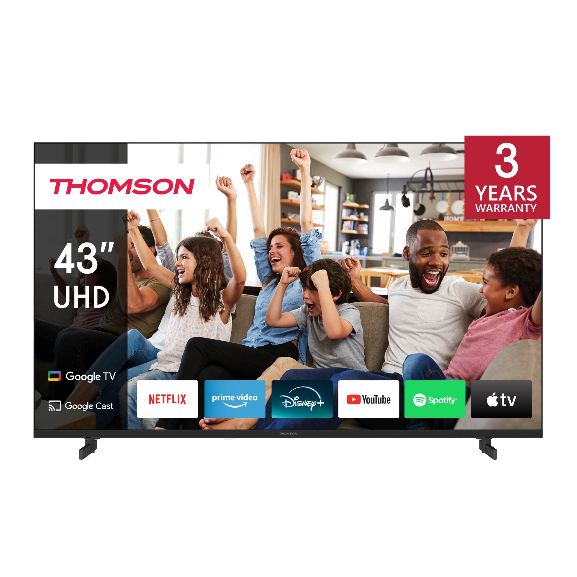 EAN 9120106661576 - Thomson Q70 Series 43UG4S14 Televisor 109,2 cm (43") 4K Ultra HD Smart TV Wifi Negro imagen 1