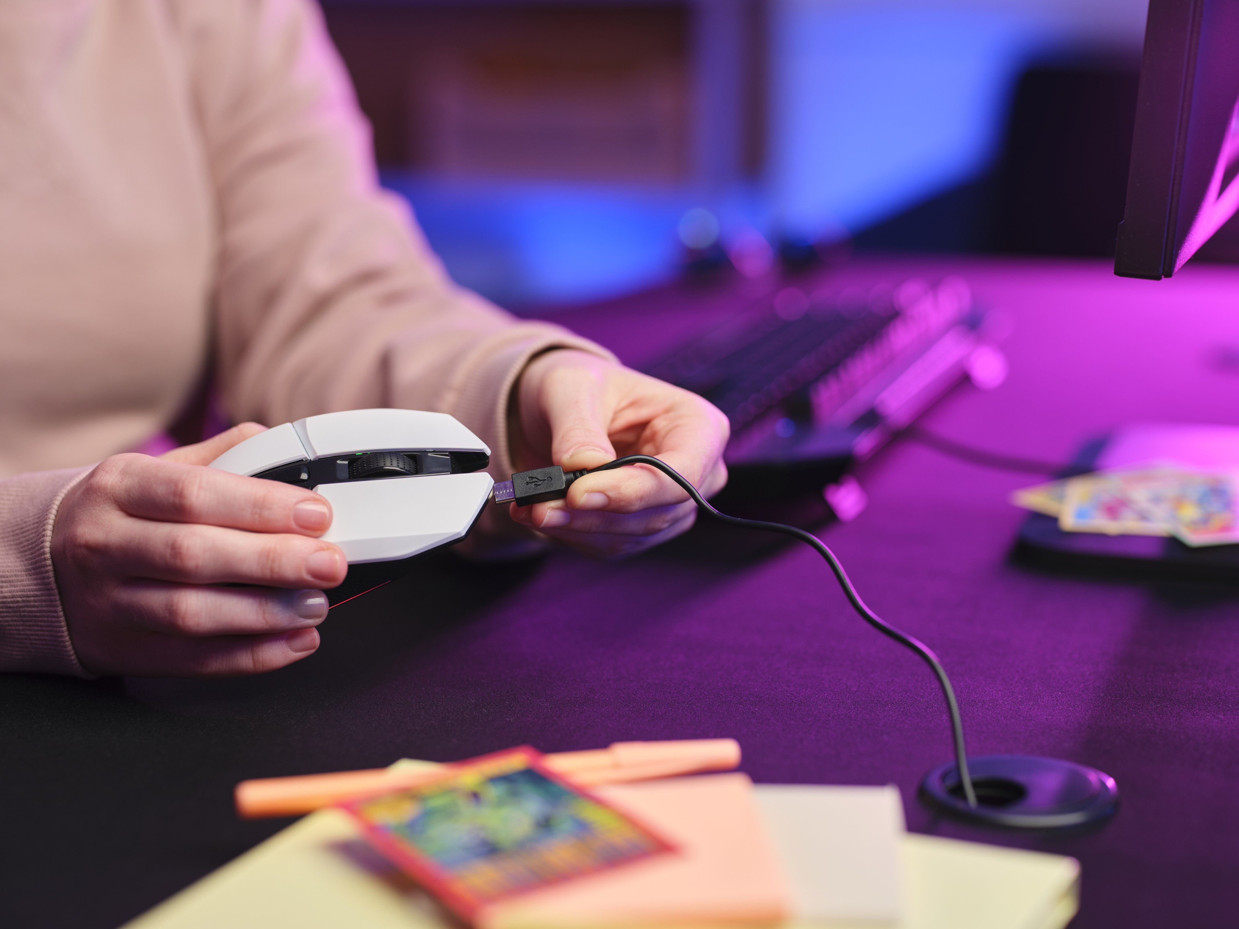 Ratón Gaming Inalámbrico Trust Gaming Gxt 110 Felox Batería Recargable Hasta 4800 Dpi Blanco