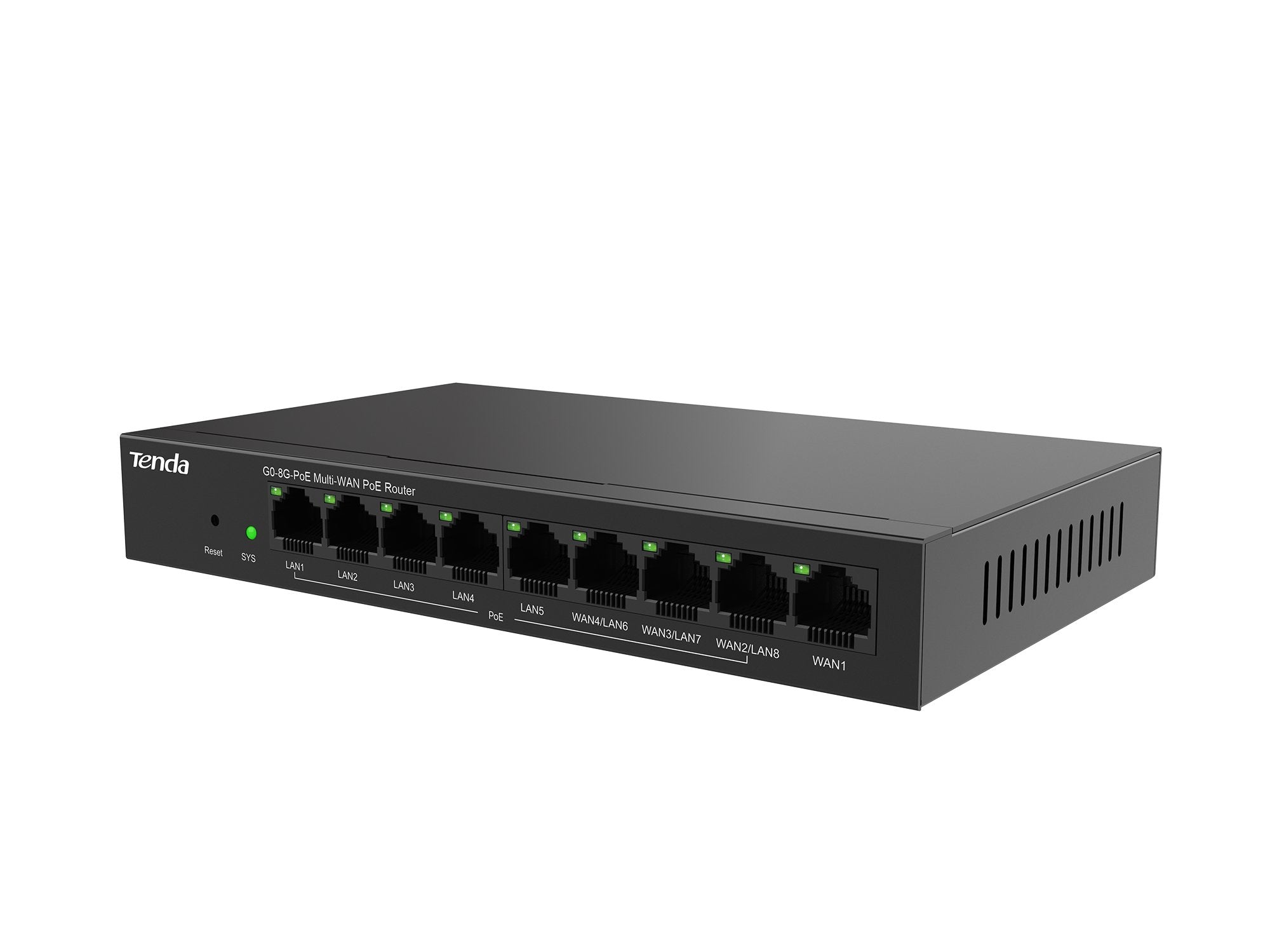 EAN 6932849426489 - Tenda G0-8G-PoE router Gigabit Ethernet Negro imagen 2