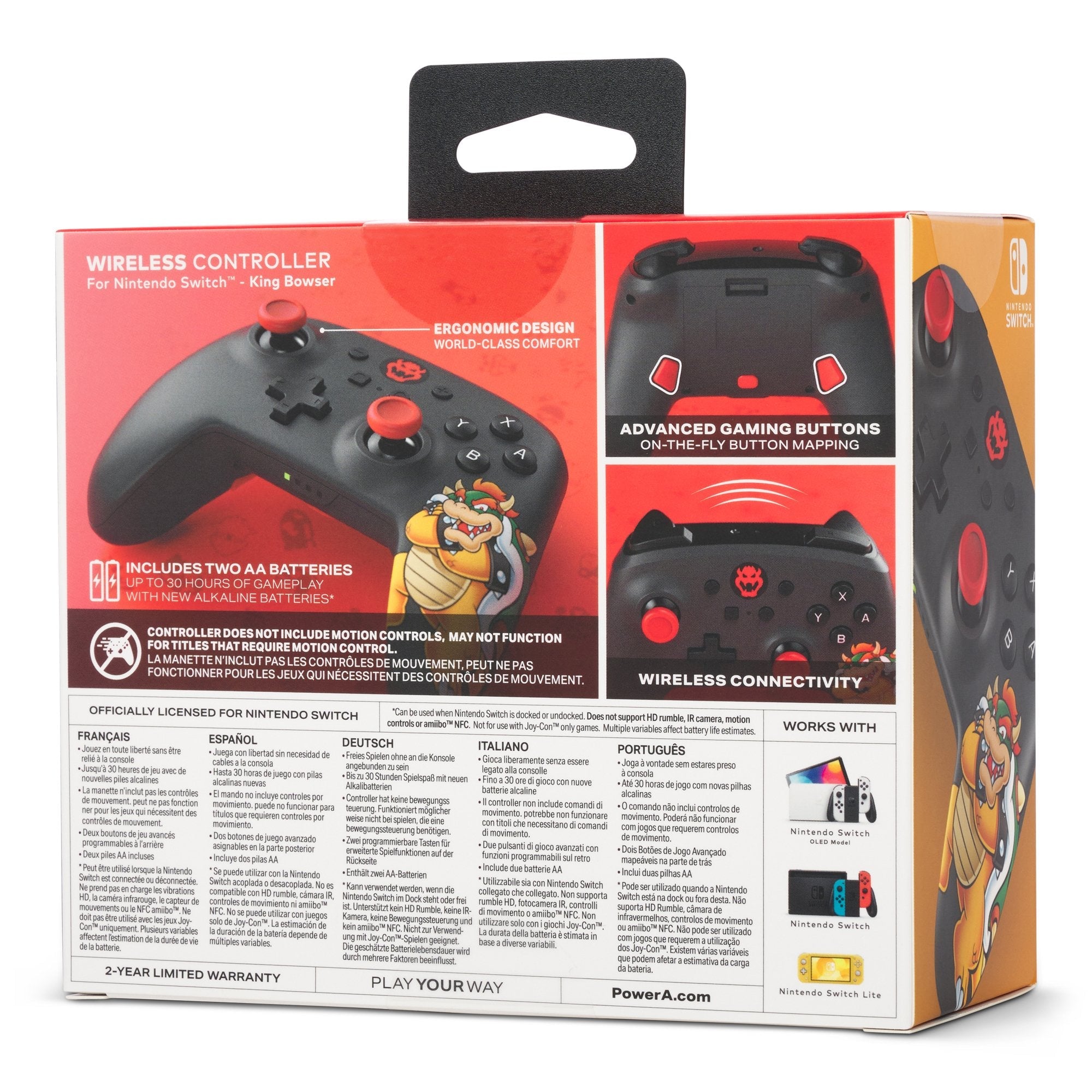 EAN 0617885082511 - PowerA NSGP0251-01 mando y volante Negro, Multicolor Bluetooth Gamepad Analógico Nintendo Switch, Nintend imagen 11