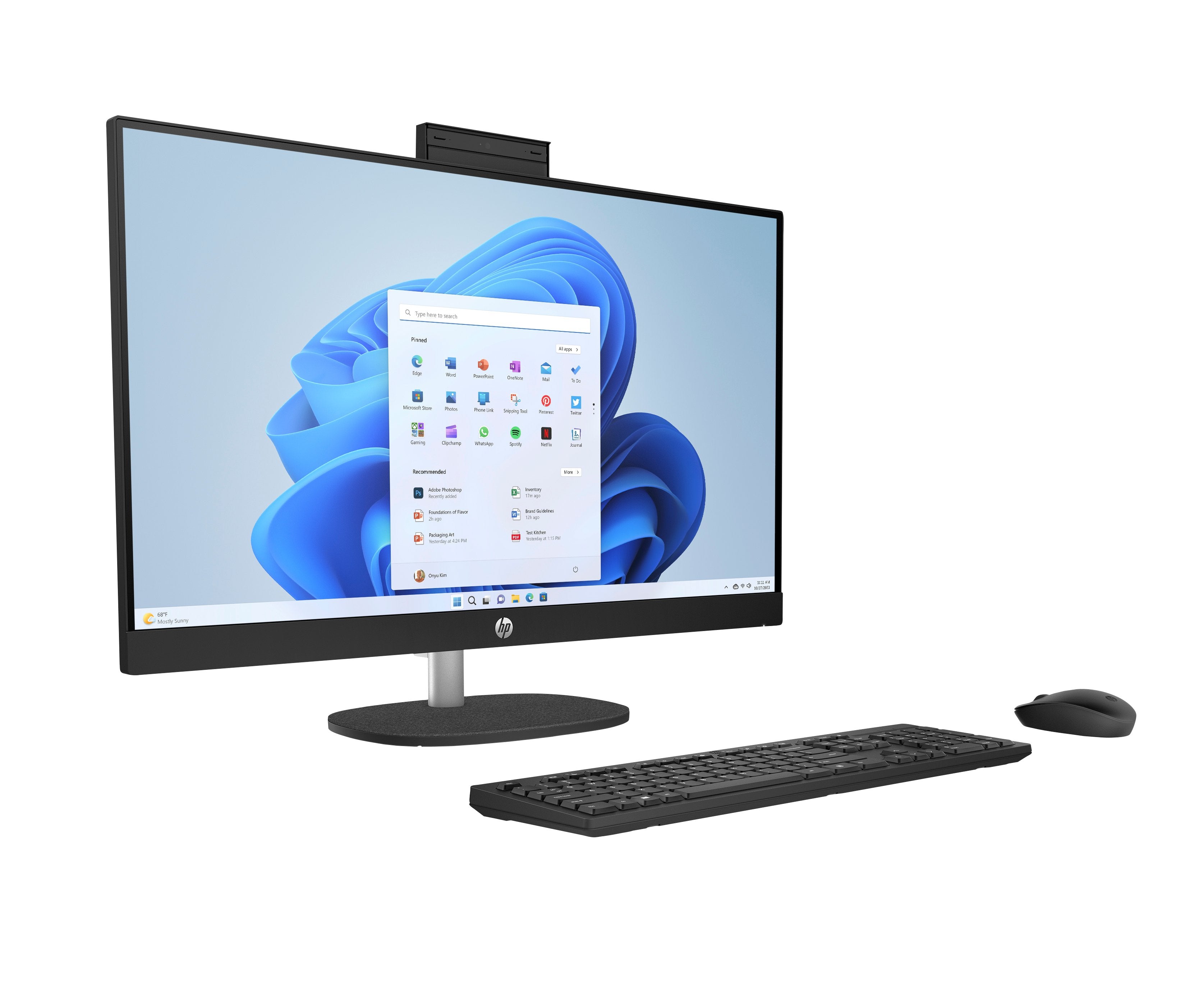 EAN 0198990423784 - HP 27-cr0080ns Intel® Core™ i5 i5-1335U 68,6 cm (27") 1920 x 1080 Pixeles Pantalla táctil PC todo en uno imagen 11