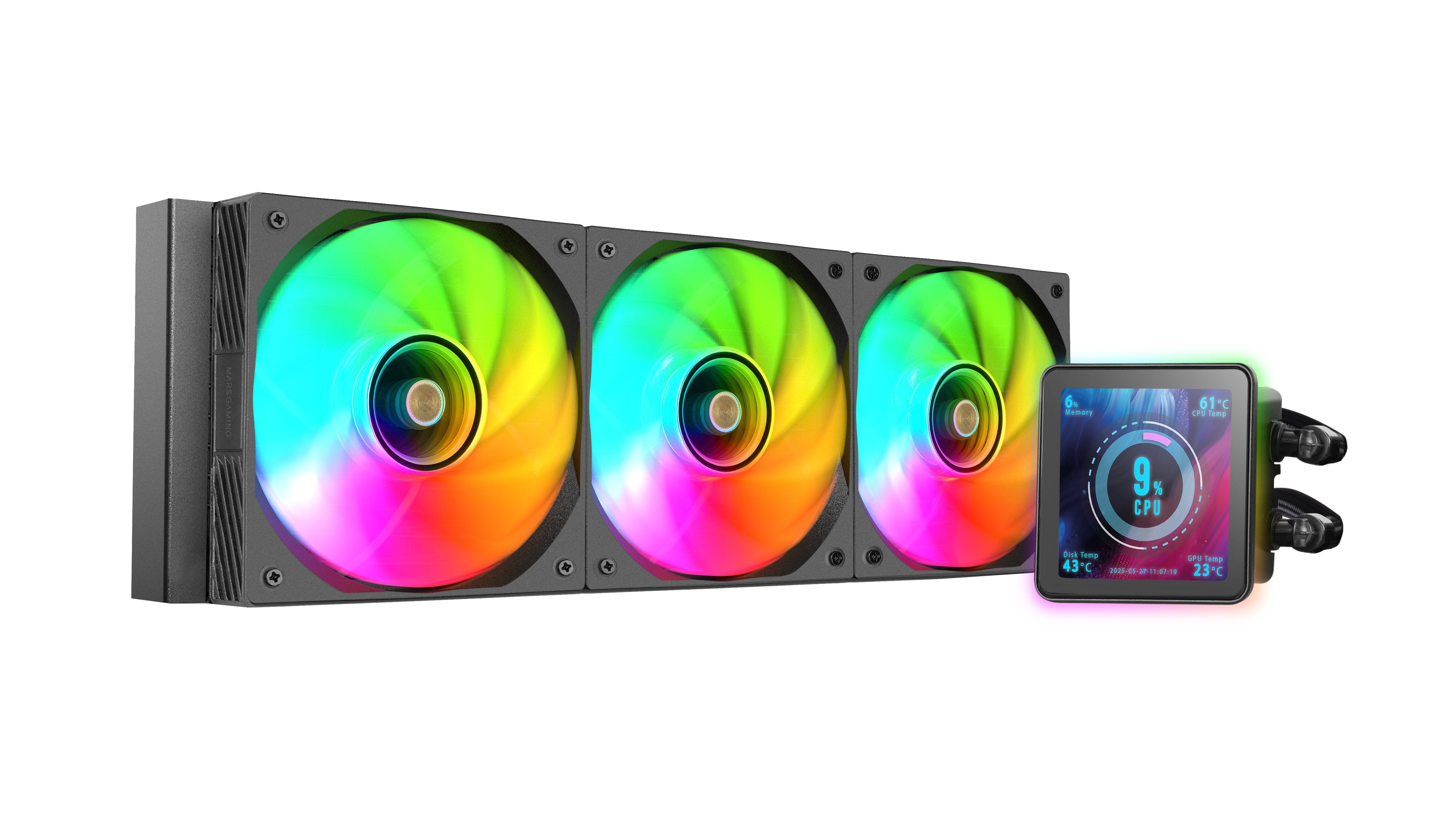 Refrigeración Líquida Cpu Mars Gaming Ml-Visionpro360 Todo En Uno 12 Cm Negro 1 Pieza(S)