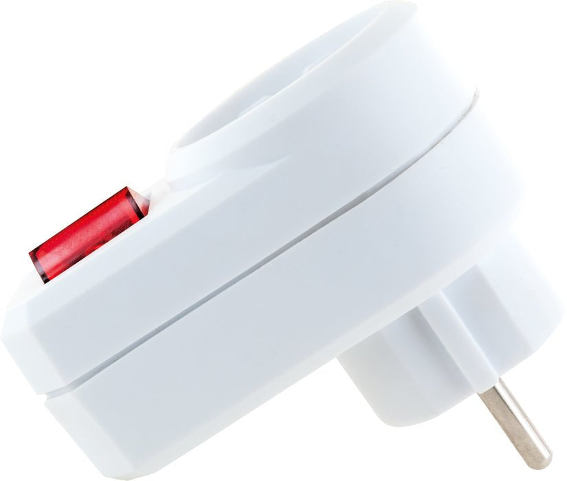 Enchufe Schwaiger 1xschuko Con Interruptor, Blanco