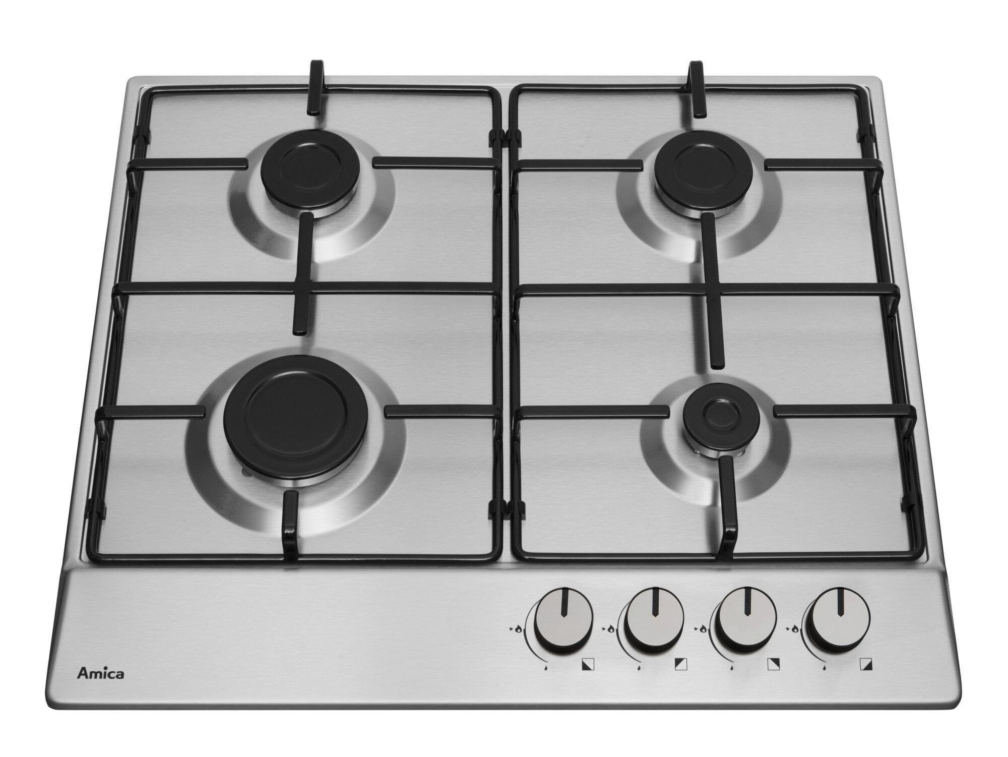 EAN 5906006211288 - Amica PGA6100BPR hobs Acero pulido Integrado 59 cm Encimera de gas 4 zona(s) imagen 3