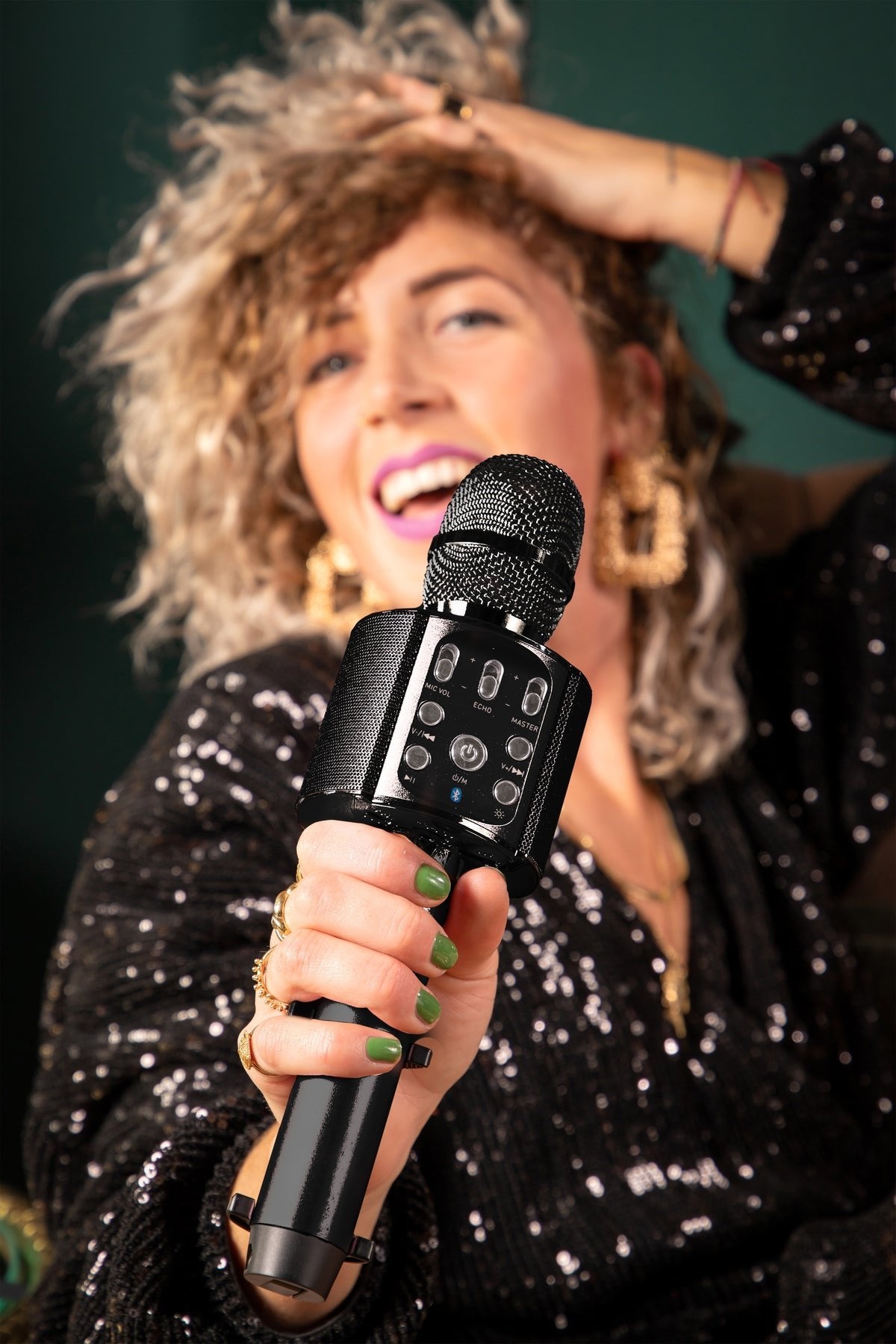 EAN 8711902042105 - Lenco BMC-090 Negro Micrófono para karaoke imagen 8