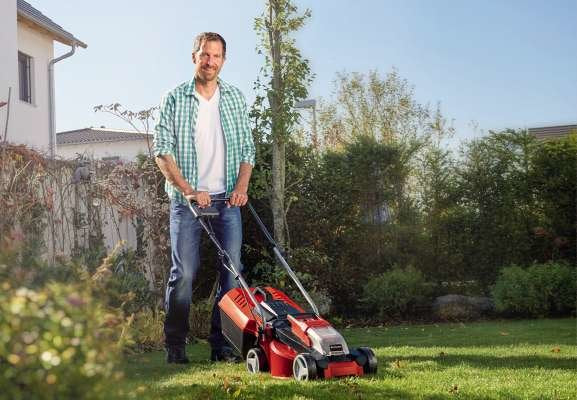 EAN 4006825631869 - Einhell GE-CM 18/30 Li-Solo Cortacésped manual Batería Negro, Rojo imagen 12