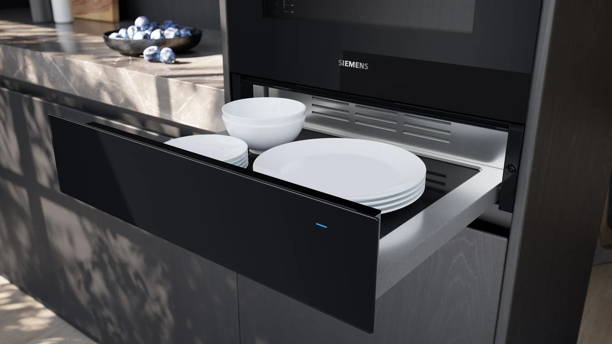 EAN 4242003900123 - Siemens iQ700 BI710C1B1 cabinete de calefacción 20 L 12 cubiertos 820 W Acero inoxidable imagen 3