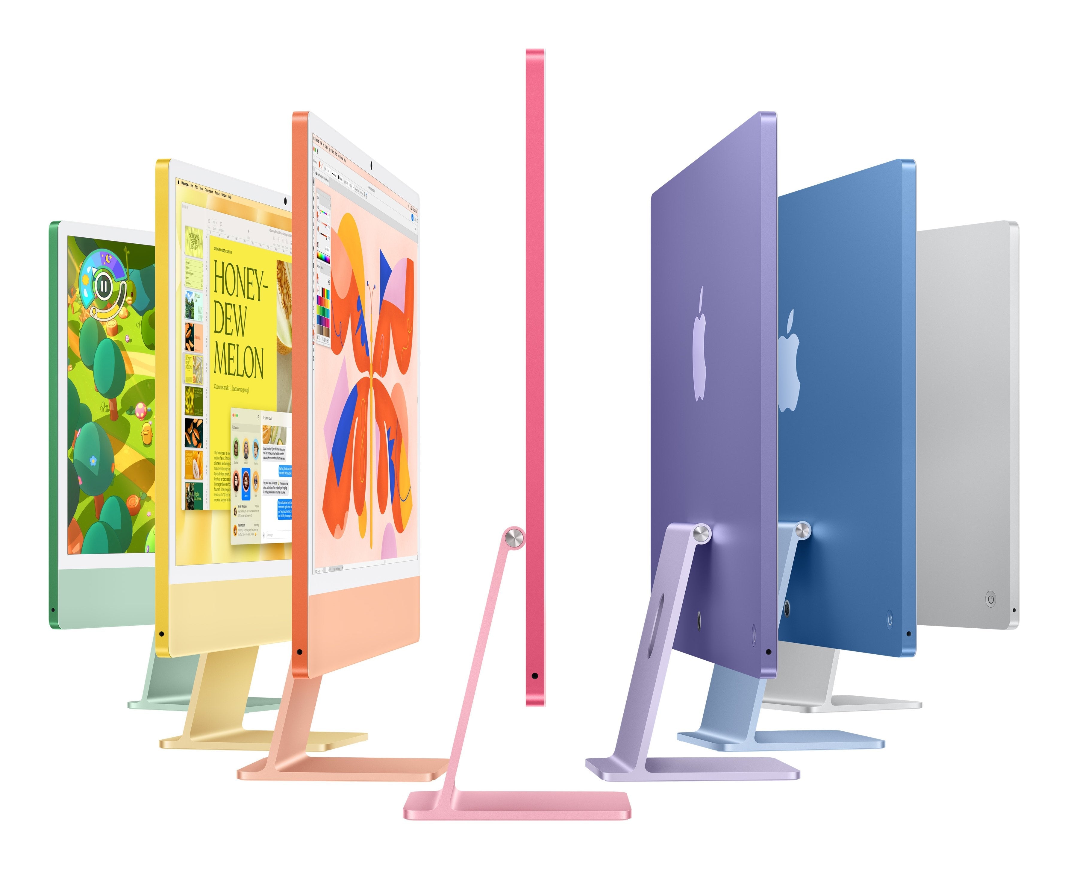 Imac Z1k1 59,62cm 23,5zoll Standardglas M4 10c Cpu 10c Gpu 16c N.E. 24gb 1tb Ssd Gbit Eth Mm Numkey Tid De Silber
