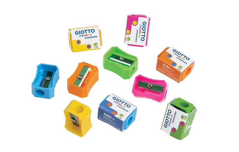 EAN 8000825027406 - Giotto Fluo Sacapuntas manual Azul, Fucsia, Verde, Naranja, Amarillo imagen 2