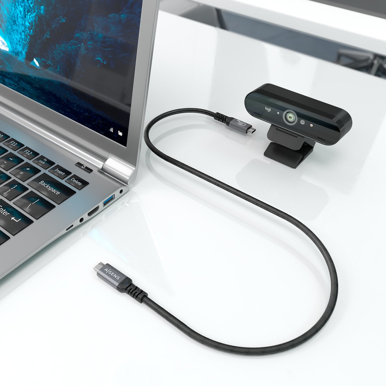 EAN 8435739904565 - AISENS A156-0994 cable USB USB4 Gen 3x2 1 m USB C 40 Gbit/s imagen 4