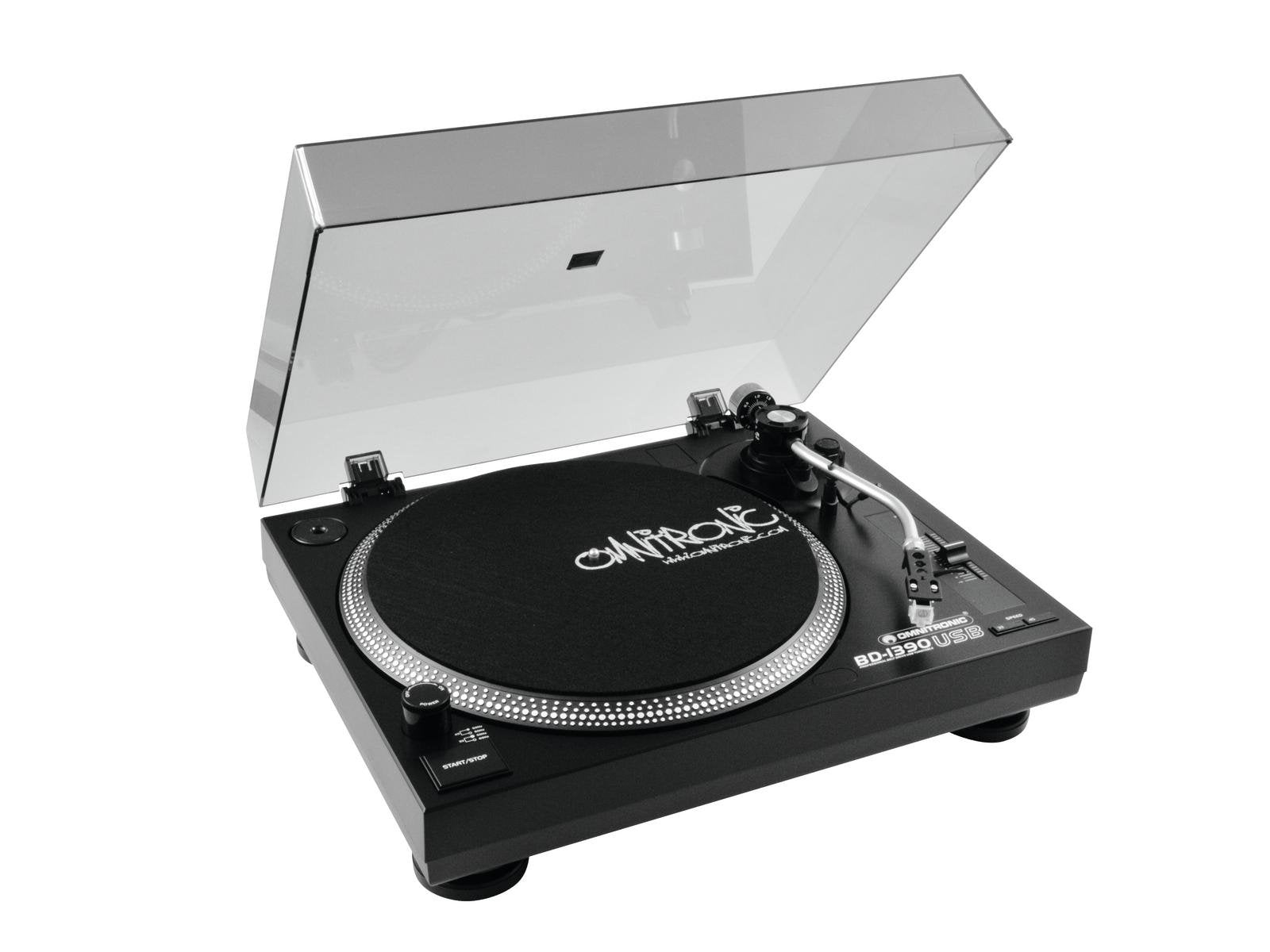 EAN 4026397356083 - Omnitronic BD-1390 Tocadiscos de tracción por correa portátil Negro imagen 1