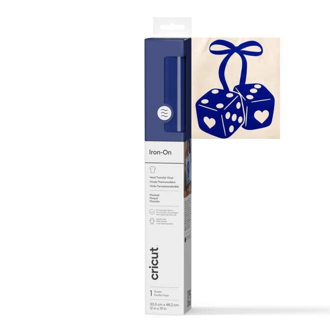 Cricut Flocked Iron-On Blue 30x48cm