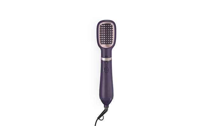 EAN 8720689002806 - Philips 3000 series BHA313/00 Utensilio de peinado Cepillo de aire caliente Caliente Negro 800 W 1,8 m imagen 2