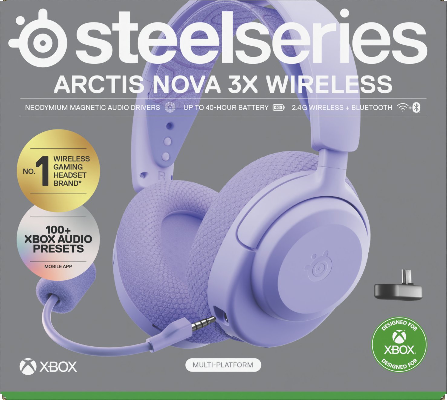 EAN 5707119061339 - Steelseries Arctis Nova 3X Auriculares Inalámbrico Diadema Música/uso diario Bluetooth Lavanda imagen 9