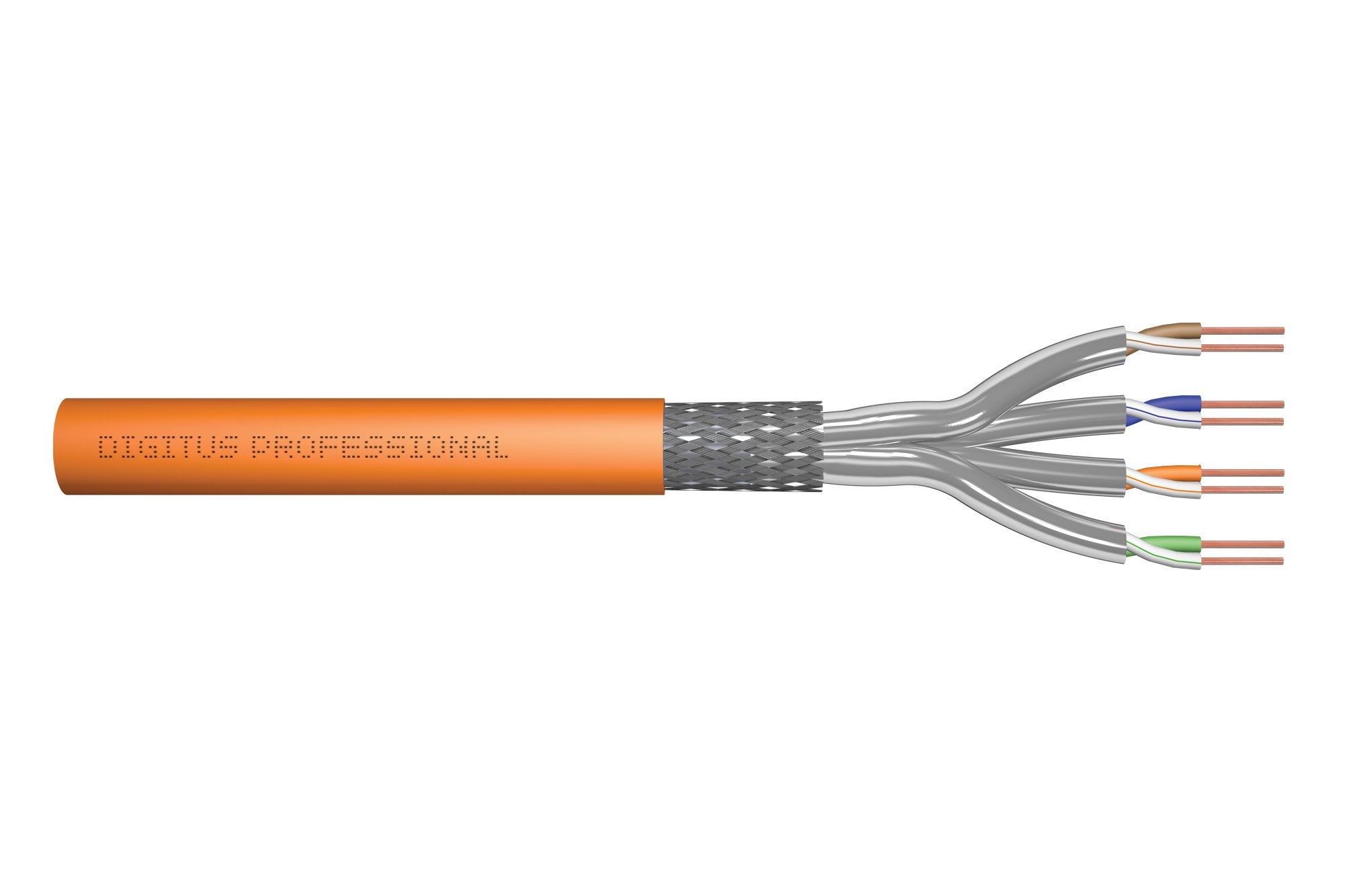 EAN 4016032441281 - Digitus DK-1744-VH-10 cable de red Naranja Cat7 S/FTP (S-STP) imagen 1