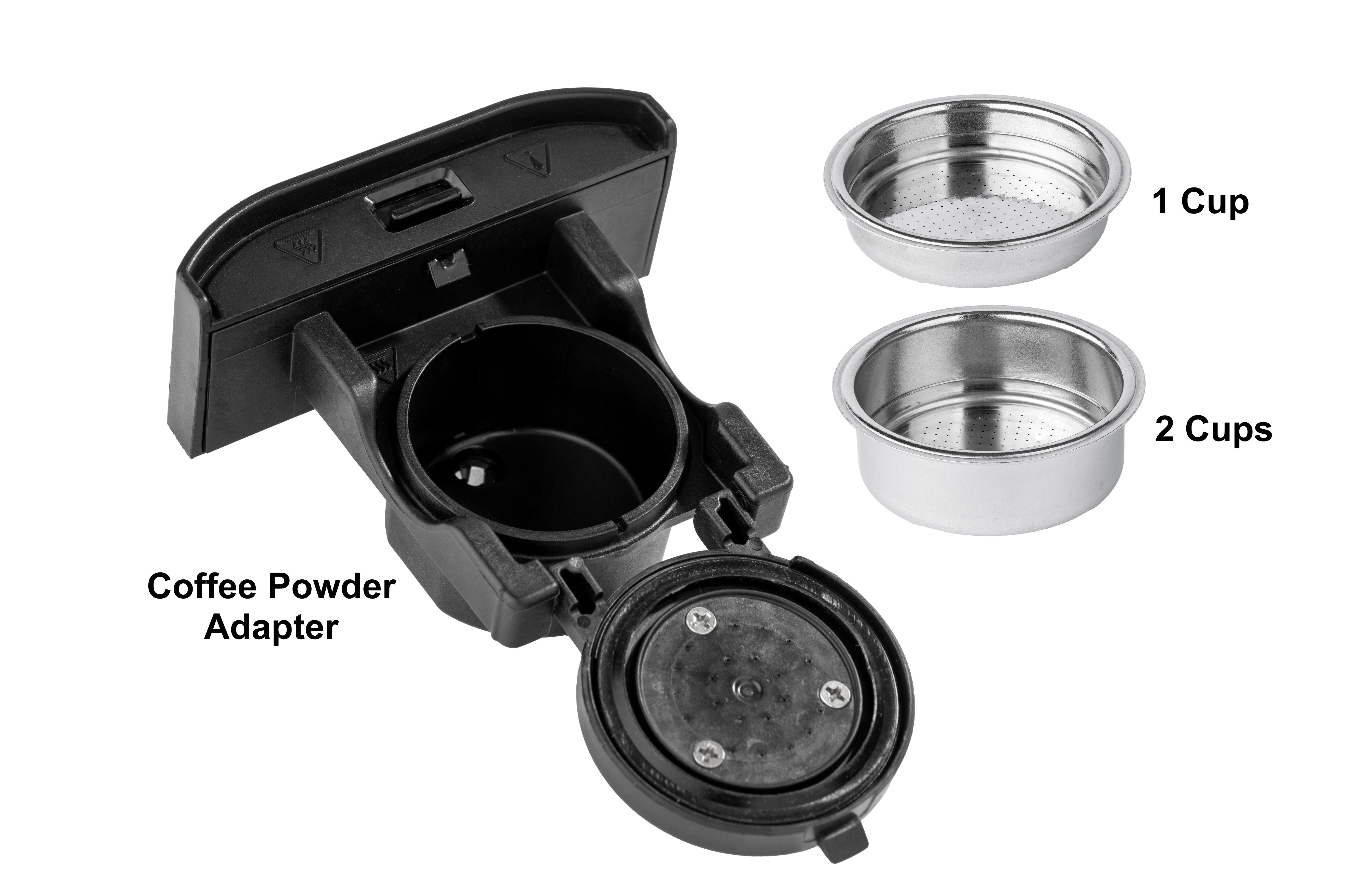 Tornado Máquina De Cápsulas Tcm-7042-Gs / 5-In-1 Capsule Coffee Maker Negro