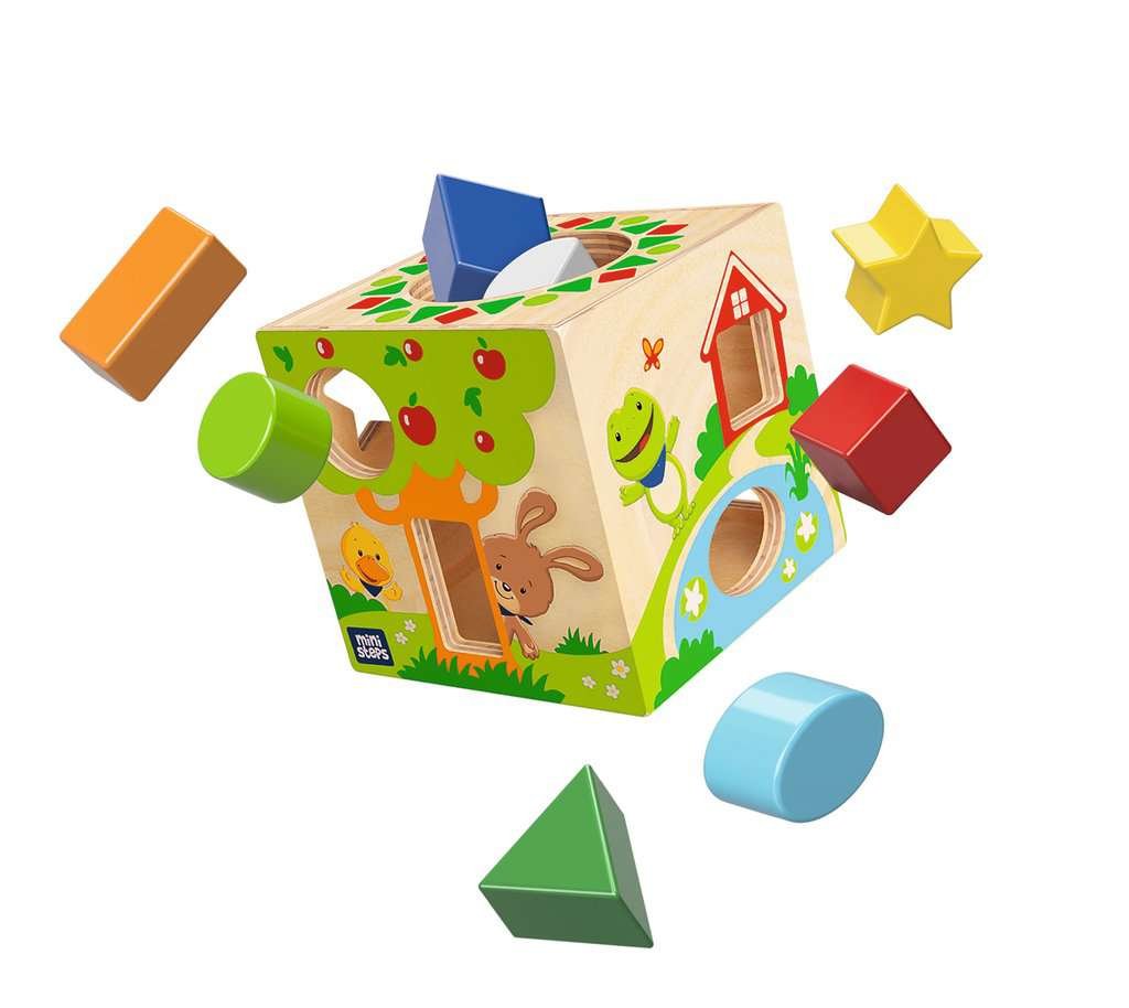 Minipasos De Ravensburger: El Atrevido Cubo De Formas De Frida, Juego De Habilidad