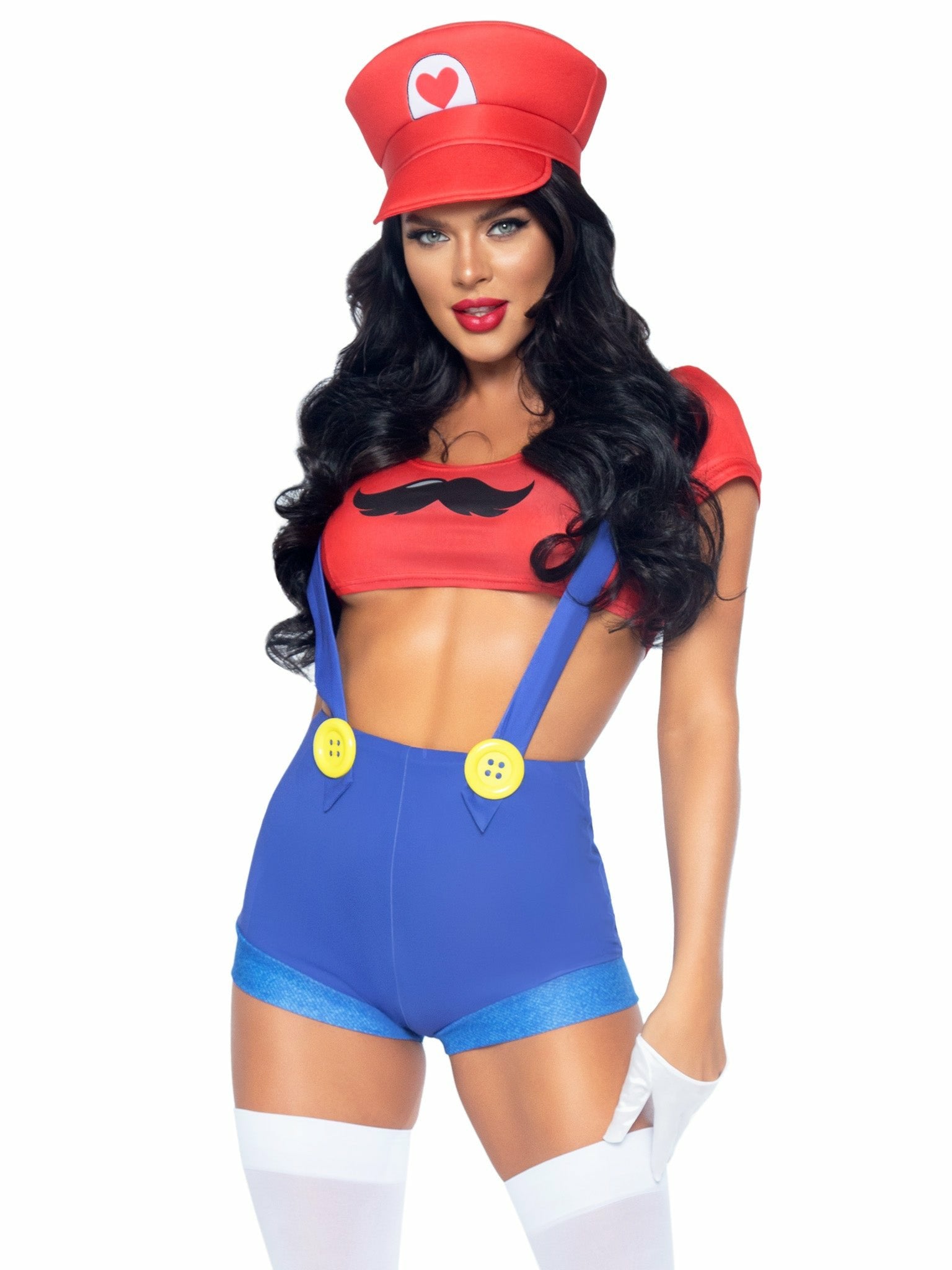 Leg Avenue - Disfraz Sexy Mario Bros Rojo/Azul M