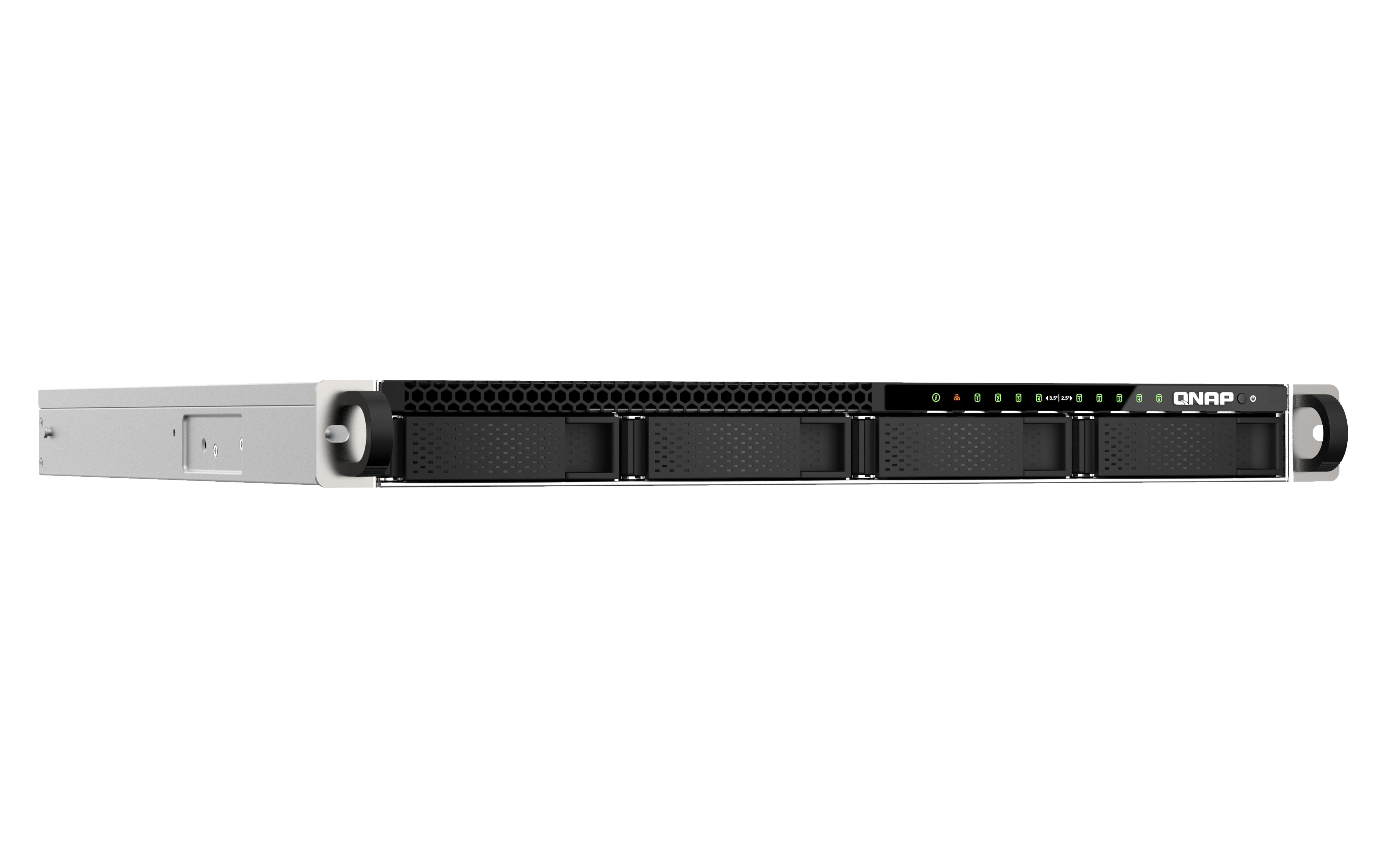 EAN 4711103082300 - QNAP TS-h987XU-RP NAS Bastidor (1U) Intel Xeon E E-2334 16 GB DDR4 QuTS hero Negro, Plata imagen 2